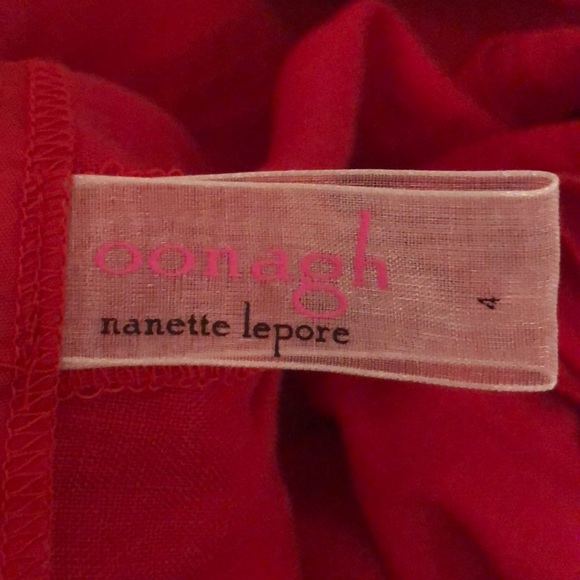 Nanette Lepore red linen shorts - brand new - Picture 3 of 4
